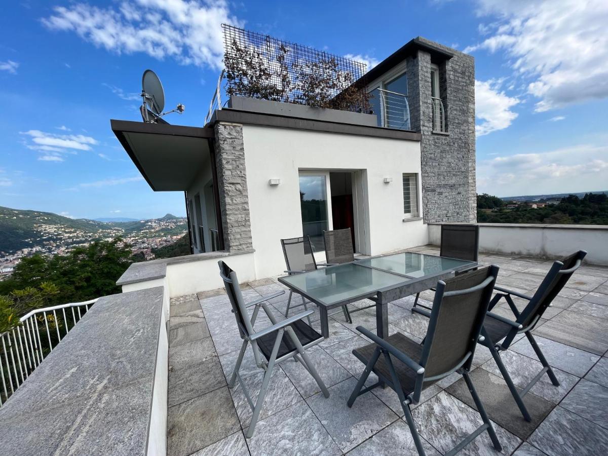 Penthouse - Villa Cardano Como Dış mekan fotoğraf